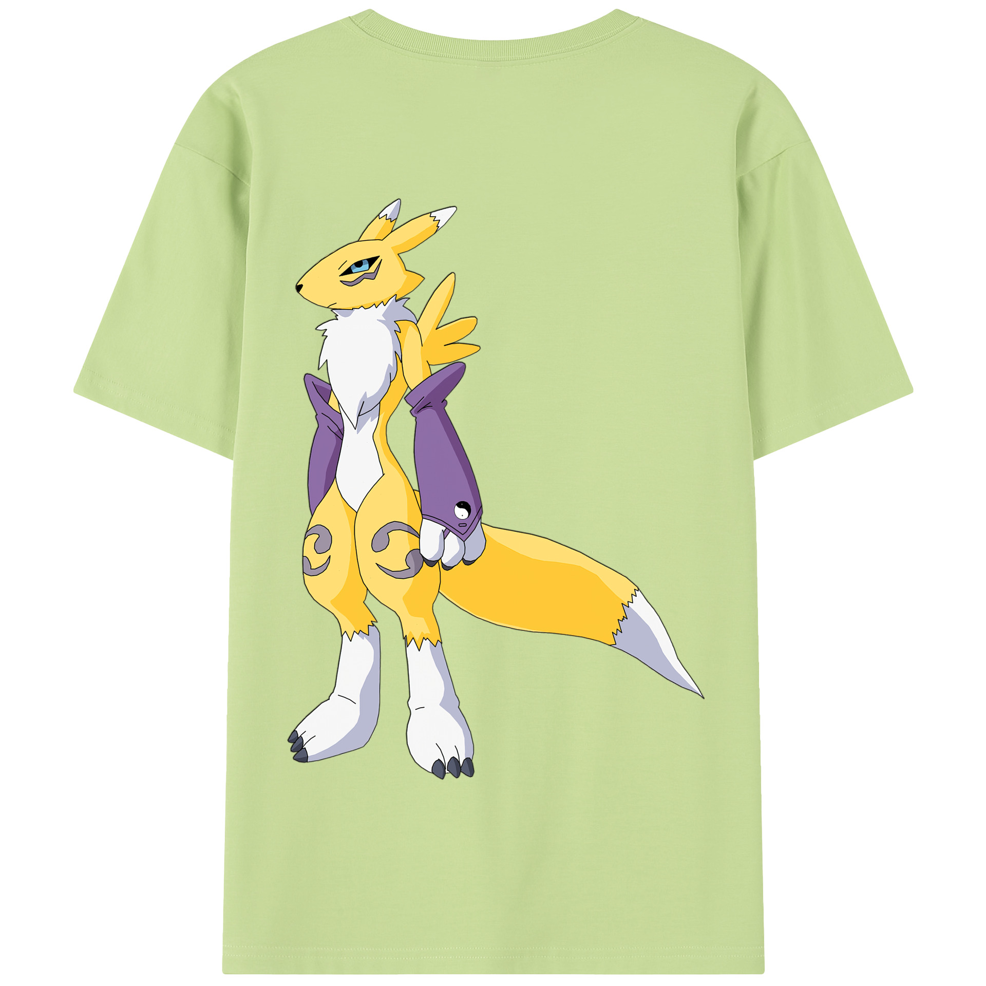 （画像用） Digimon デジタルモンスター/デジモン 綿100％半袖Tシャツ（背面プリント）